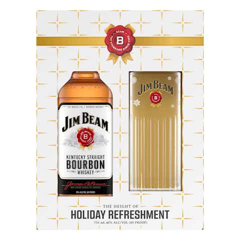 Jim Beam Bourbon Gift Set with Highball Glass