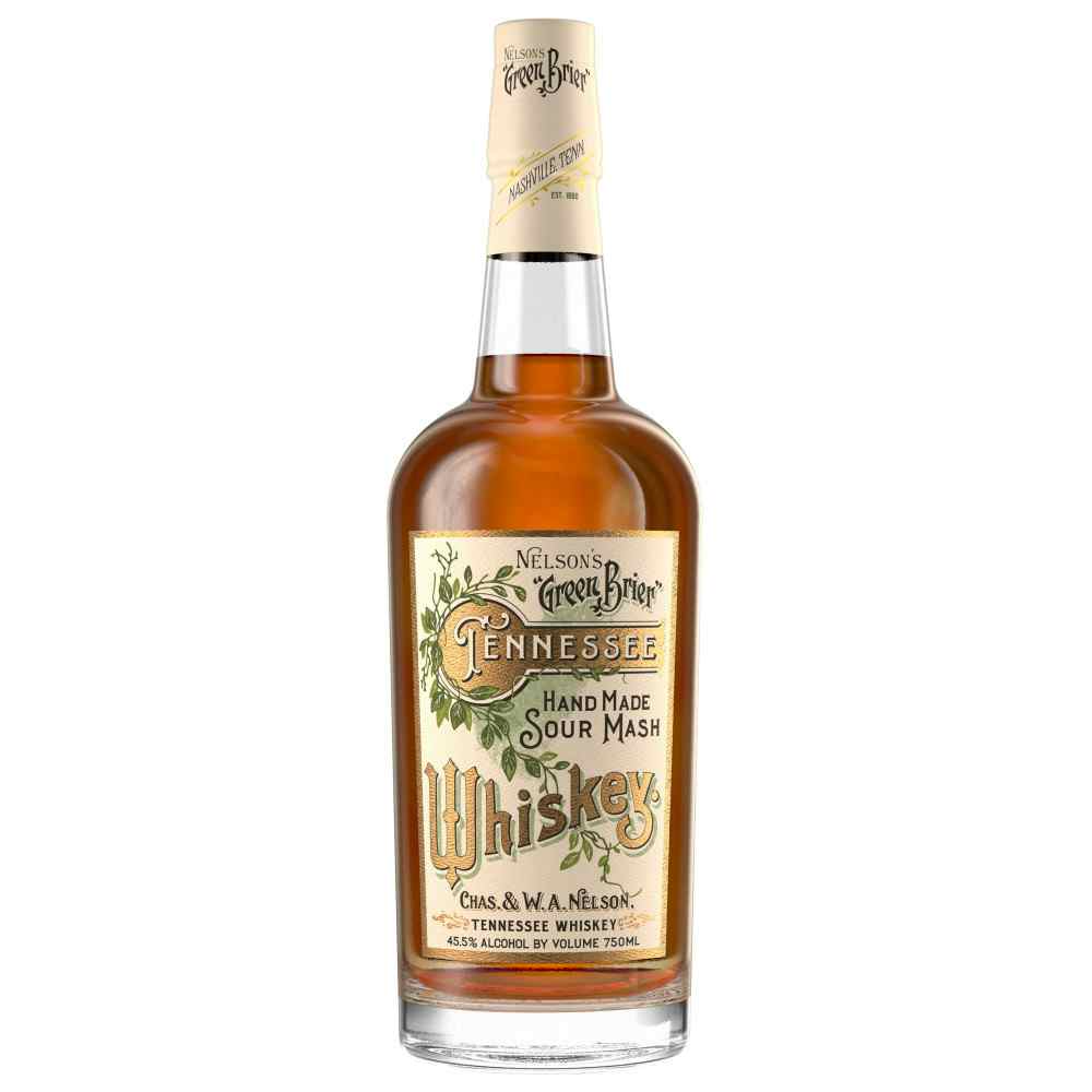 Nelson's Green Brier Tennessee Whiskey Hand Made Sour Mash Whiskey